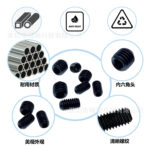 Hộp 200 Vít Chặn Lục Giác Chìm Đầu Lõm M3–M8