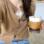 Áo cardigan dệt kim cài cúc nữ