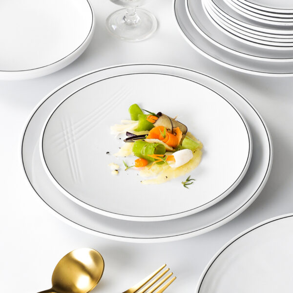 Đĩa melamine trắng dùng cho nhà hàng