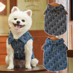 Áo Denim Dệt Hoa Cho Chó Mèo