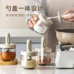 Bộ Hũ Thủy Tinh Đựng Gia Vị Kèm Muỗng Rút