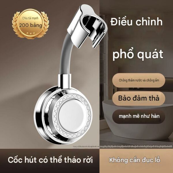 Giá đỡ vòi sen giác hút xoay 720 độ