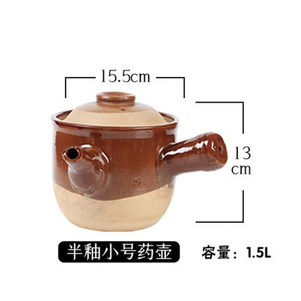 Nồi đất sắc thuốc từ 1.5 đến 3.5 L