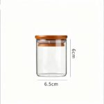 Hũ Thủy Tinh Borosilicate Nắp Tre Đựng Trà