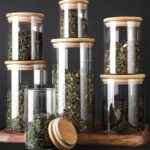 Hũ Thủy Tinh Borosilicate Nắp Tre Đựng Trà
