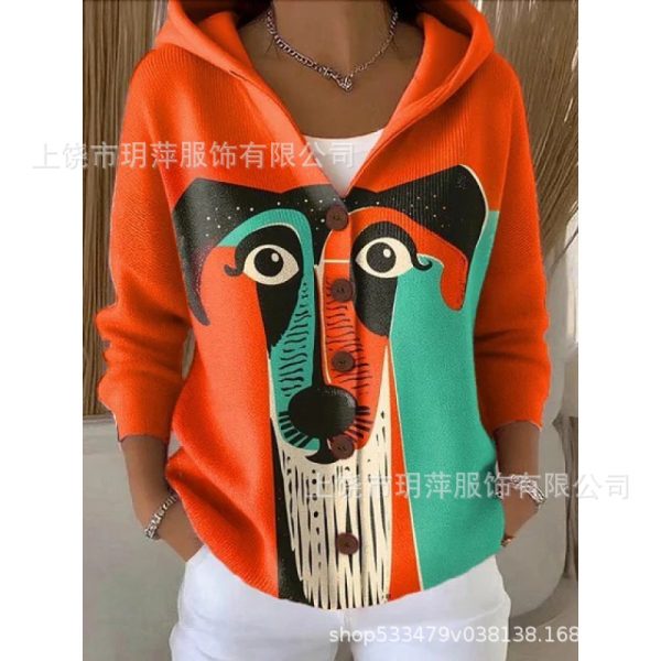 Áo hoodie nữ in họa tiết 3D có mũ