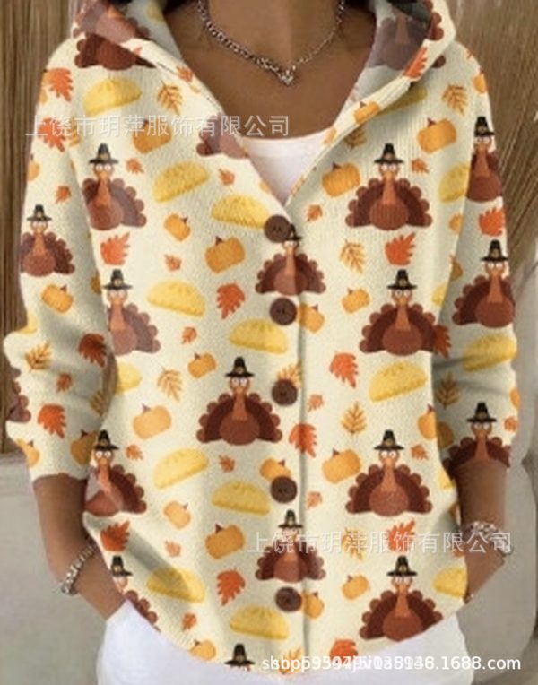 Áo hoodie nữ in họa tiết 3D có mũ