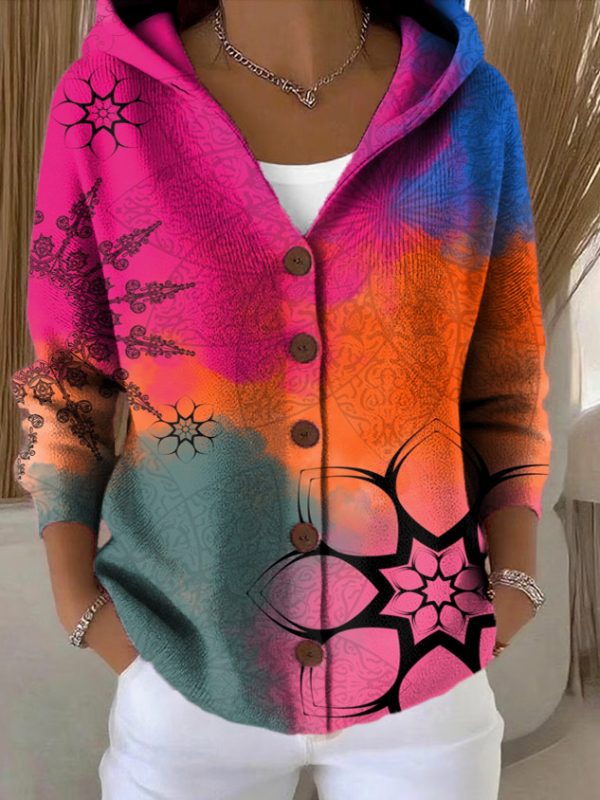 Áo hoodie nữ in họa tiết 3D có mũ