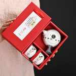Bộ ấm trà tay bên men tuyết kèm hai hoặc bốn chén