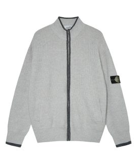 Áo len nam cardigan khóa kéo cổ đứng