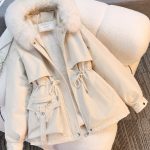 Áo parka nữ cổ lông, lót bông dày (mẫu 0004-2212)