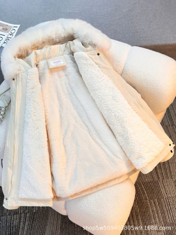 Áo parka nữ cổ lông, lót bông dày (mẫu 0004-2212)