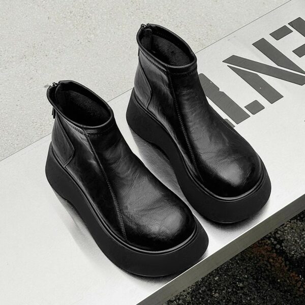 Boots Chelsea nữ đế dày lót ấm