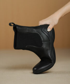 Boots nữ cổ thấp co giãn, đế mềm