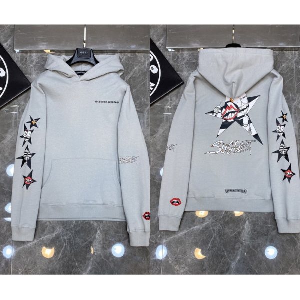 Áo hoodie nam cotton dệt vòng thêu họa tiết