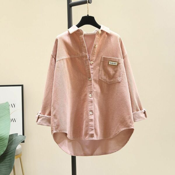 Áo nữ dáng dài màu trơn cổ polo
