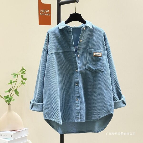 Áo nữ dáng dài màu trơn cổ polo