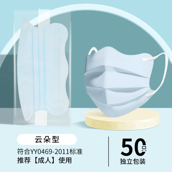 Khẩu trang y tế dáng cánh bướm nhiều màu