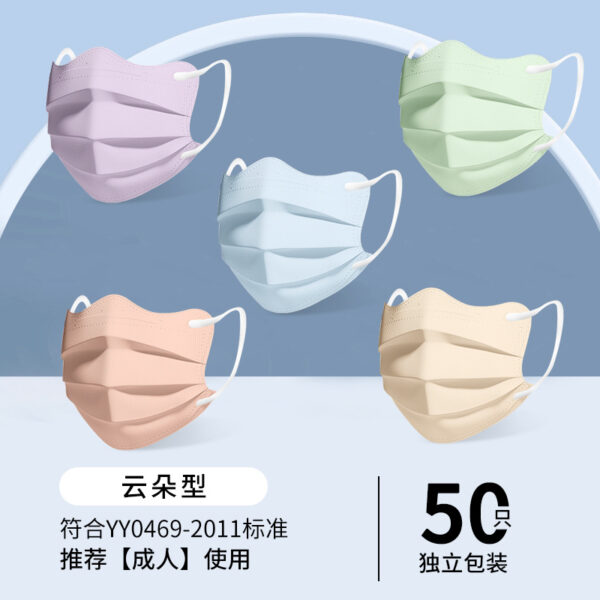 Khẩu trang y tế dáng cánh bướm nhiều màu