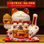 Mèo thần tài sứ vẫy tay nhiều cỡ và họa tiết
