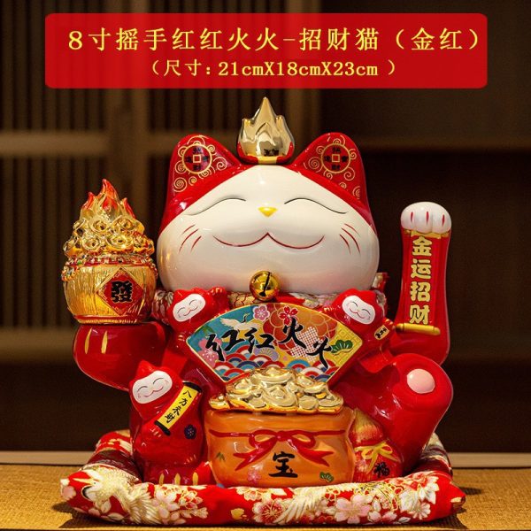 Mèo thần tài sứ vẫy tay nhiều cỡ và họa tiết