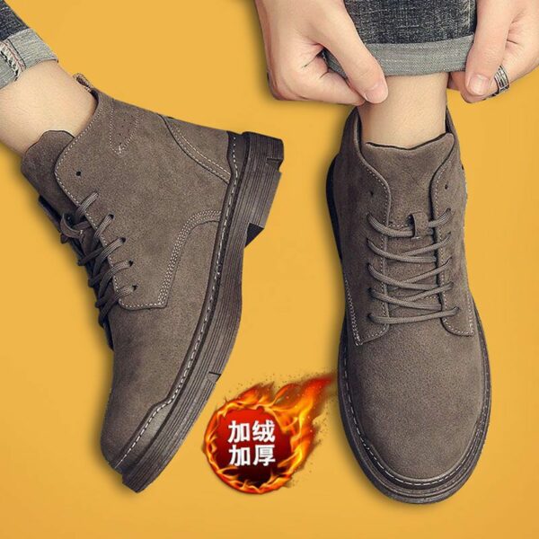 Boots nam lót ấm đế dày