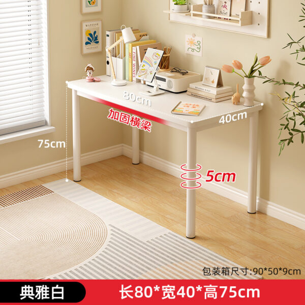Bàn học chữ nhật khung cố định cho phòng ngủ