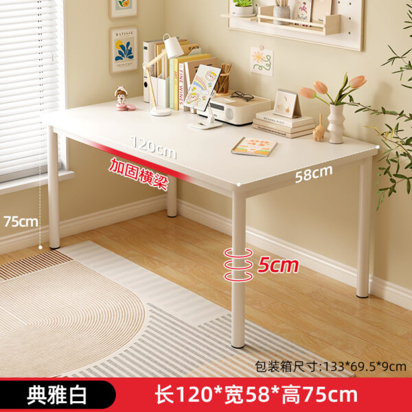 Bàn học chữ nhật khung cố định cho phòng ngủ