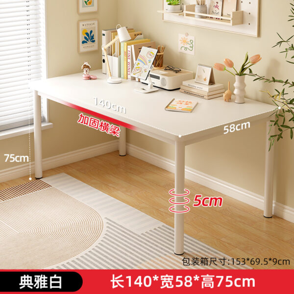 Bàn học chữ nhật khung cố định cho phòng ngủ