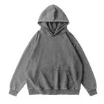 Áo hoodie nam 350 g cotton hiệu ứng vintage