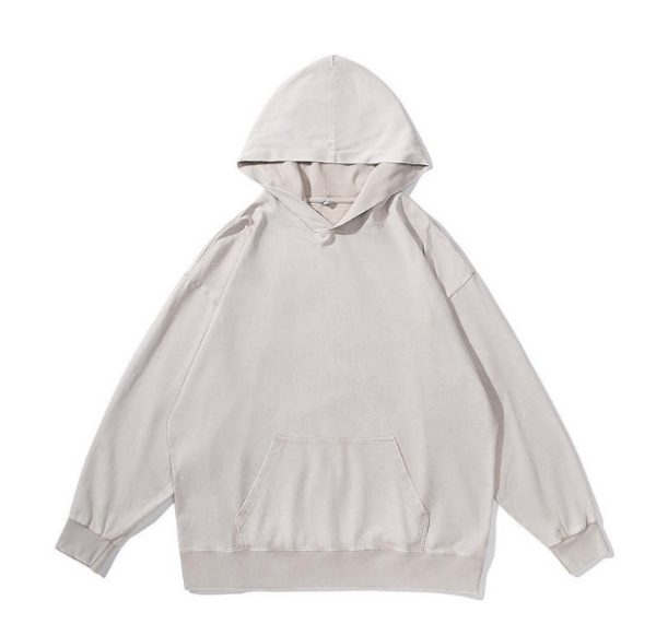Áo hoodie nam 350 g cotton hiệu ứng vintage
