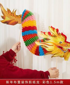 Đạo cụ chụp ảnh Tết hình lân, rồng và đèn lồng