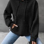 Áo hoodie chui đầu có túi kangaroo nữ