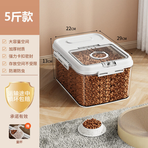 Thùng nắp nam châm đựng thức ăn thú cưng