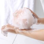 Bông tắm không bung sợi hai trọng lượng