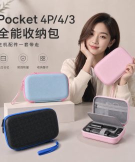 Túi Đựng Camera Cầm Tay Pocket 4, Pocket 3, Pocket 4 Pro, Chất Liệu PU Chống Sốc, Có Vách Ngăn, Kèm Dây Cổ Tay Và Dây Treo, Nhiều Màu