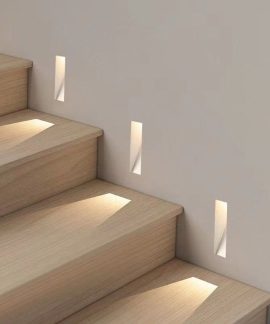 Đèn LED âm tường không viền cho cầu thang