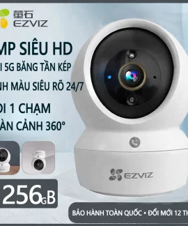 Camera wifi trong nhà EZVIZ H6C 8MP 5G xoay 360 độ
