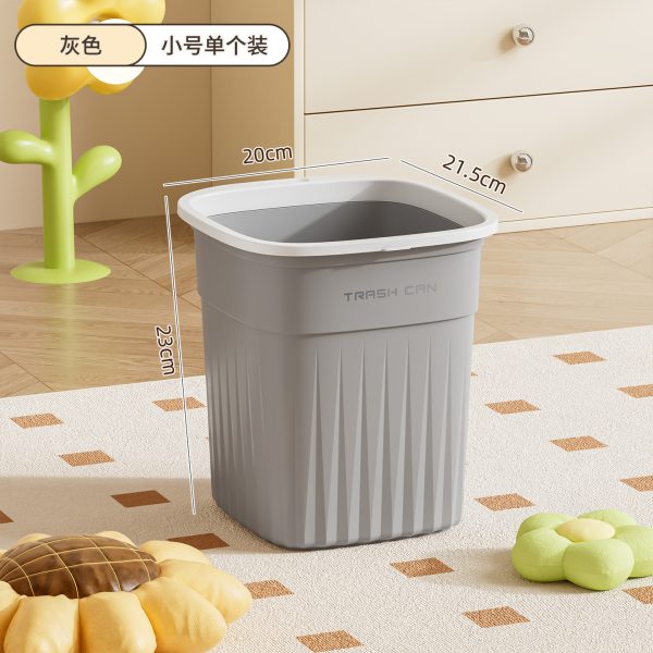 Thùng rác nhựa PP chữ nhật không nắp 10 L