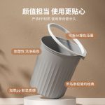 Thùng rác nhựa không nắp có vành giữ túi 8–13 L