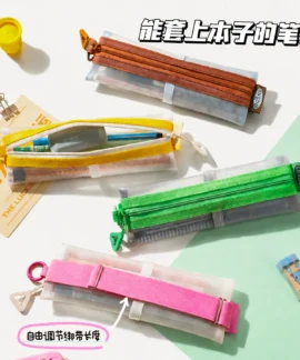 Túi bút lưới quai đeo – 4 màu