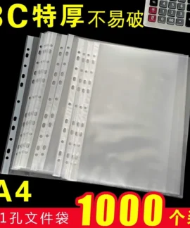Túi hồ sơ 11 lỗ A4 – 4 mẫu, trong suốt