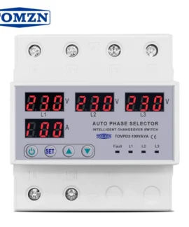Bộ bảo vệ quá áp 3 pha TOMZN TOVPD3 – Tự chọn pha thông minh 100A