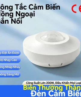 Công Tắc Cảm Biến Hồng Ngoại Gắn Trần Điều Chỉnh Được