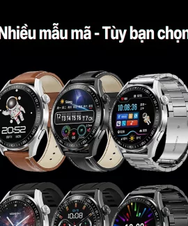 Đồng Hồ Thông Minh Mặt Tròn - Dây Thép Sang Trọng, Nghe Gọi Bluetooth