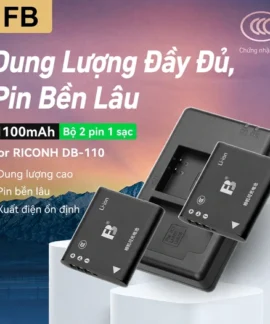 Pin DB-110 Cho Máy Ảnh Ricoh GR (Có Sạc BJ-11)