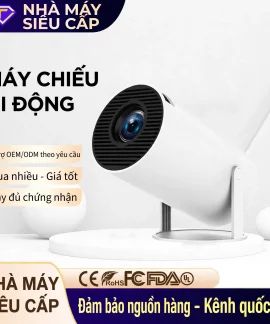Máy Chiếu Mini HY300 - Full HD 1080P, Hỗ Trợ Chiếu Không Dây, Nhỏ Gọn Cho Gia Đình