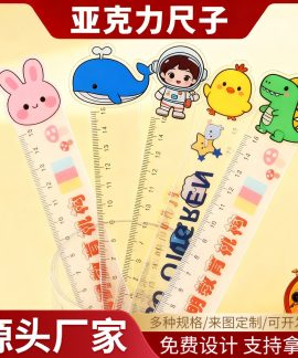 Thước acrylic hoạt hình 5 hình