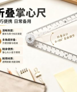 Thước gấp trong suốt 3 kiểu