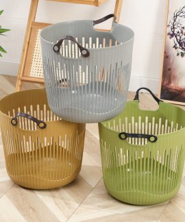 Giỏ đựng quần áo quai da nhựa PP 6 kiểu kích thước